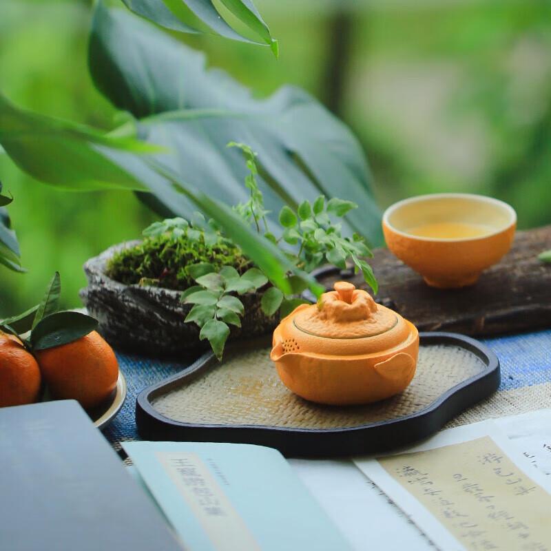 Wanqiantang Golden Orange Travel Tea Set