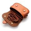 IJUN Vintage Mini-Schultertasche für Damen - Handgefertigte Crossbody-Tasche aus pflanzlich gegerbtem Leder, Größe Klein (Orange)