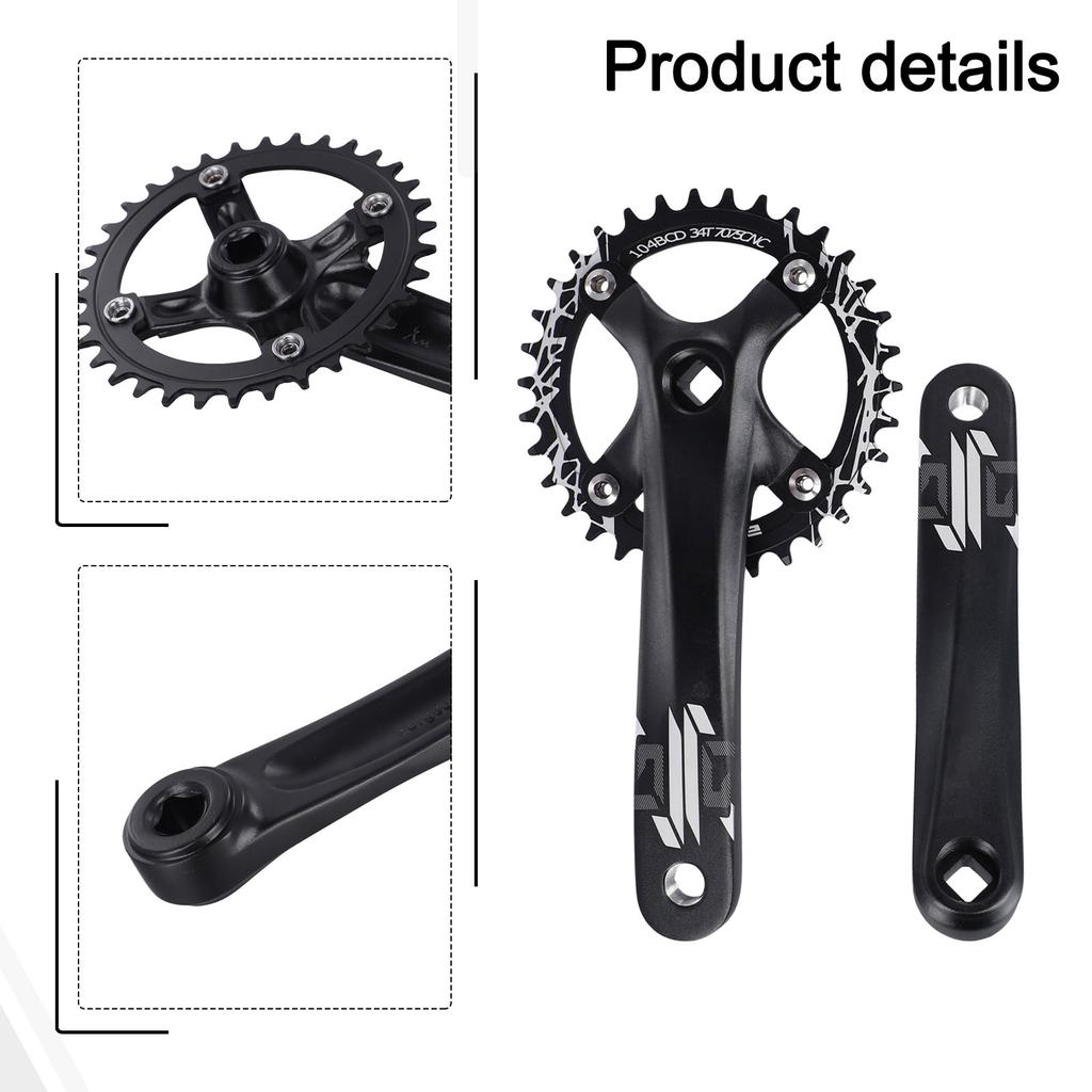 For Mountain Bikes 104BCD Chainring For Single Speed Mountain Bikes 8 9 10 11 Speed Compatible 32T 34T 36T 38T
