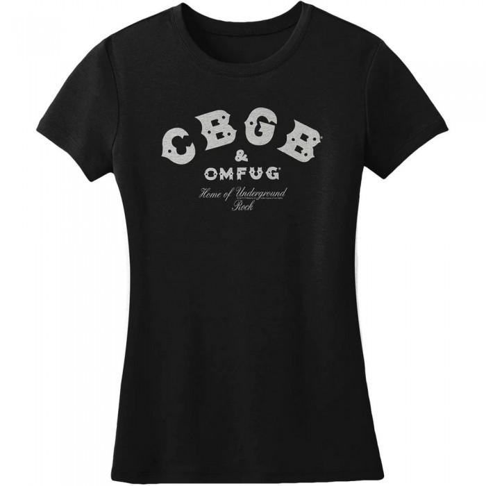 T-shirt in cotone con logo classico da donna/donna CBGB