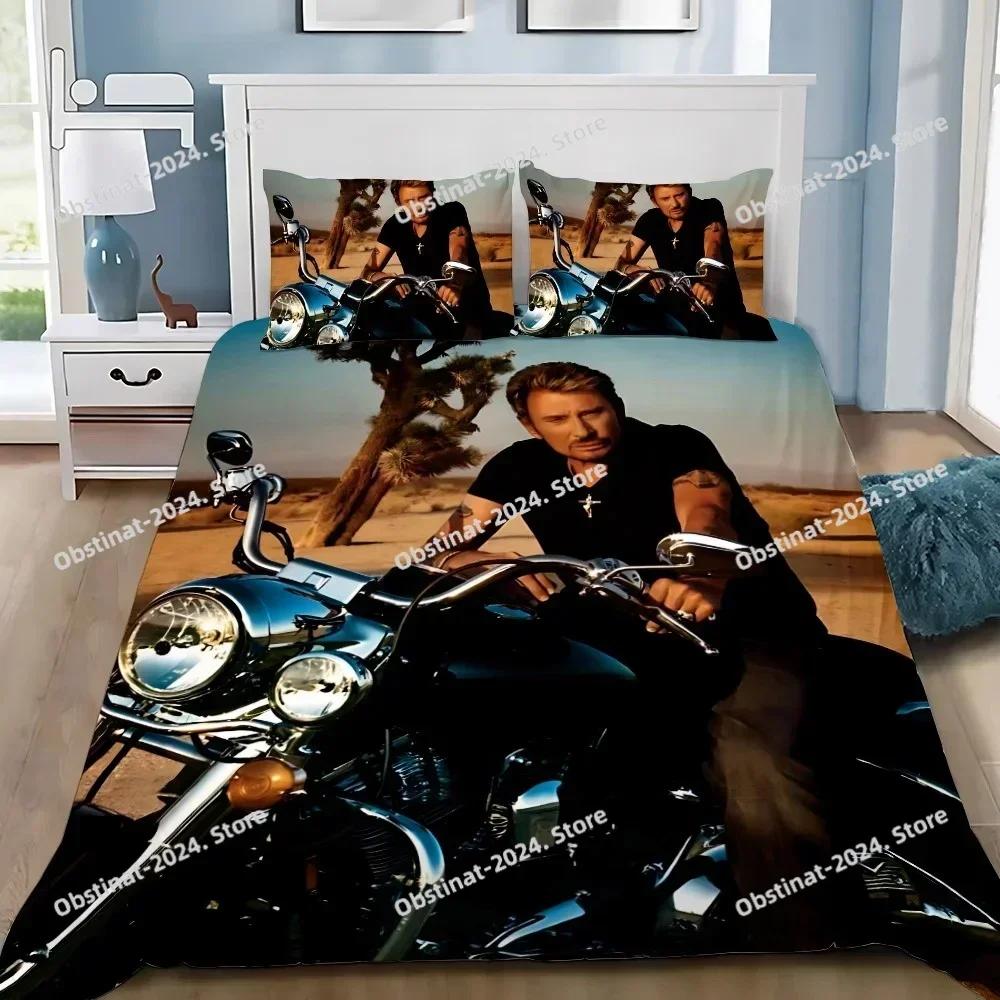 Rockster Dekbed Kussensloop Beddengoed Set Jongen J-Johnny H-Hallyday Meisje Slaapkamer Decoratie Kinder Cadeau Enkel Dubbel Grote Maat