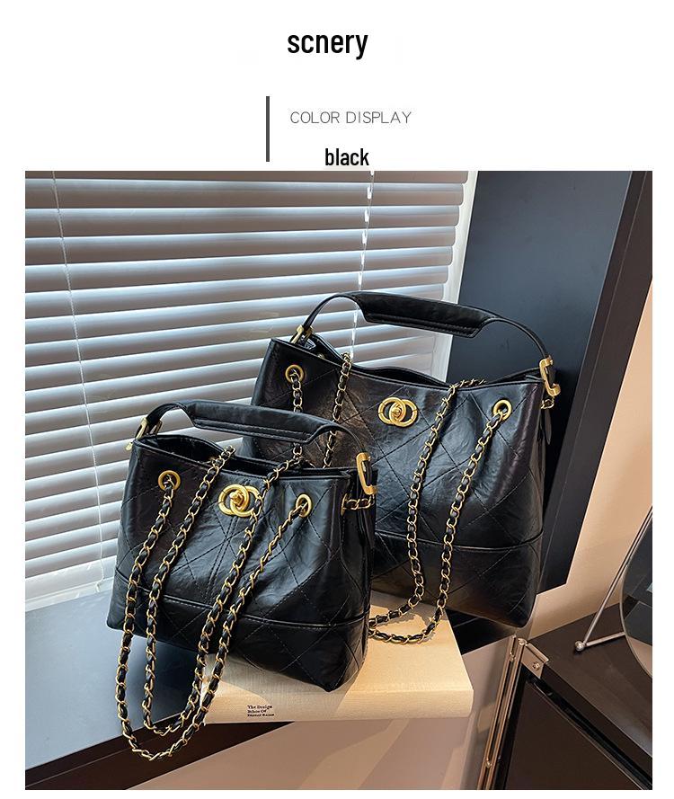 Europäische & Amerikanische Retro Matte Argyle Kette Tragetasche – Duftstil Crossbody für Damen, 2025 Edition