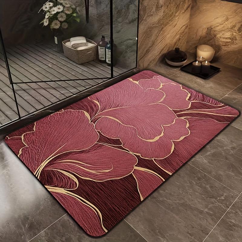 

Non-Slip Bathroom Mat Luxury Carpet Door Mat Waterproof Carpet Living Room Carpet Rug For Bedroom Dirt-Resistant Home Dec 40X60CM (1.3X2FT