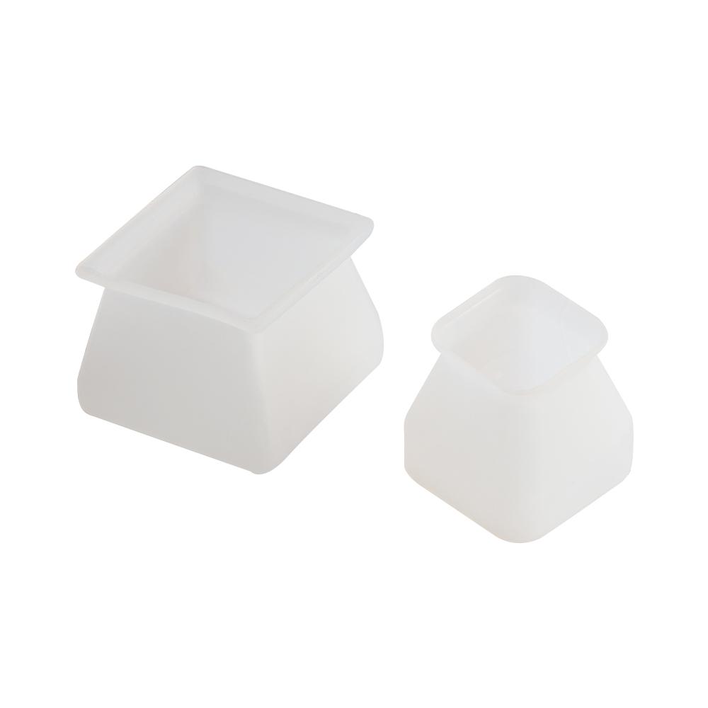 Square Silicone Home Decor Floor Protectors Feet Pads Furniture Legs Protectors Table Feet Cover Chair Leg Caps
