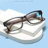 Retro Full Frame Imitation Wood Grain Anti Blue Light Reading Glasses HD Spring Leg Presbyopia Eyeglasses Diopter +1.0 To +4.0