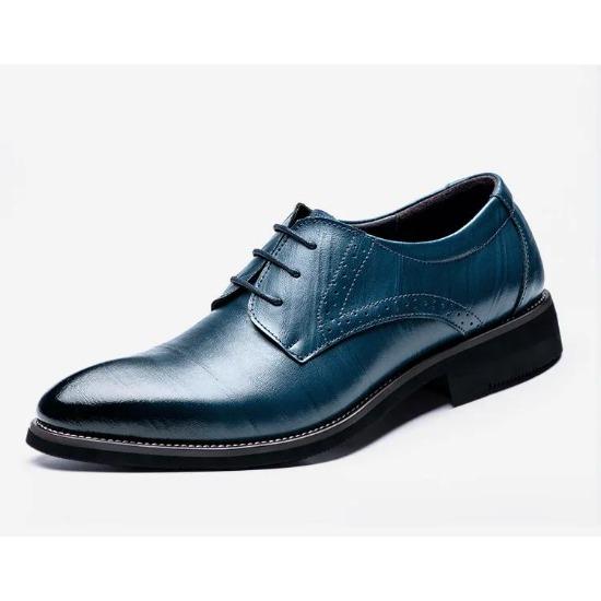 New  Flat Classic Men Dress Shoes Genuine Leather Wingtip Carved Italian Formal Oxford Footwear Plus Size 38-48 For Winter