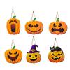 Funny Pumpkin Wooden Halloween Hanging Sign for Seasonal Decor