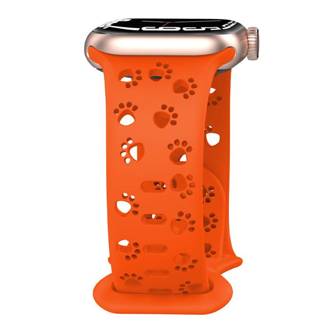 Dog Paw Silicone Strap for Apple Watch Band 49mm 46mm 45mm 44mm 41mm 40mm 38mm Correa Bracelet Series 10 9 8 7 6 5 4 3 SE Ultra2