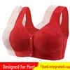 Wire-Free Plus Size Front-Closure Vest-Style Bra for Women