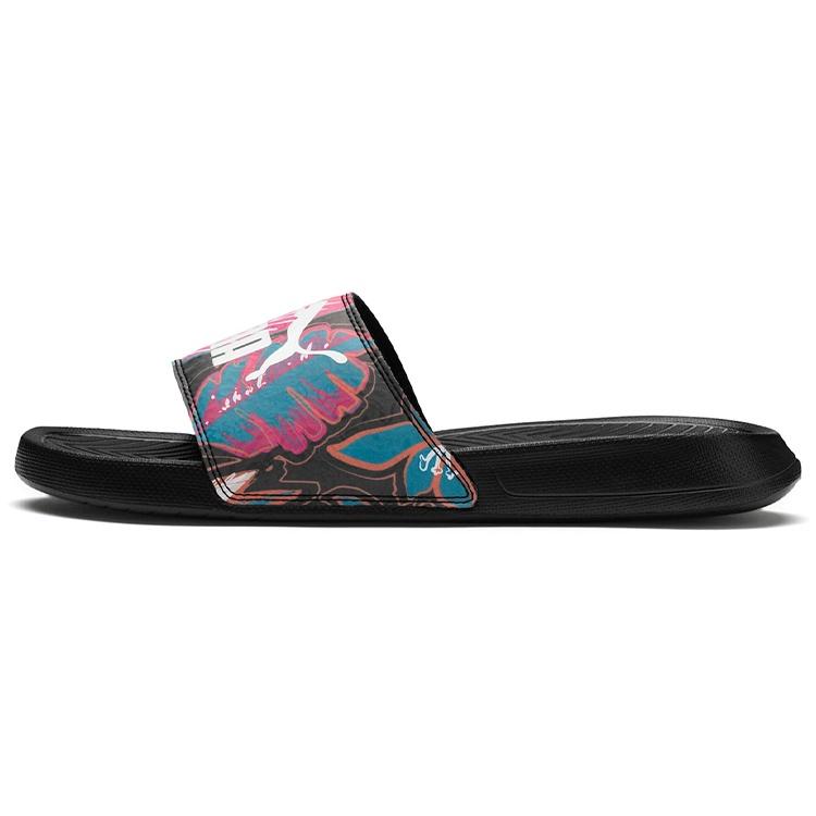 (WMNS) PUMA Popcat Flower Power Sandals Black Women s 369423-01 EU 38