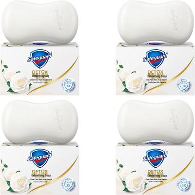 Safeguard Gentle Camellia Deep Detox Bar Soap, 4 X 100g