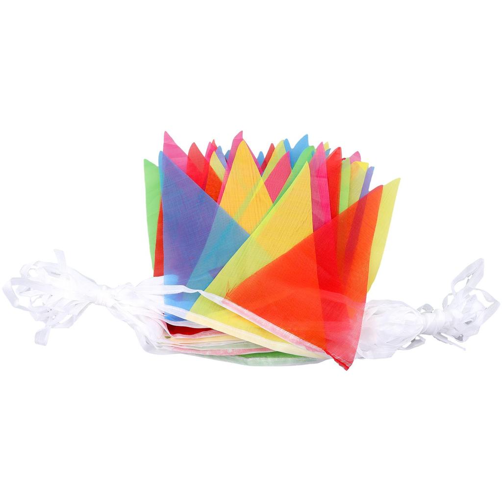 Banner Triangle String Flag Etc. For Birthdays 100 Meter 14*21CM 200 Flags Cloth Colorful Decoration Brand New