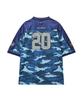 PHYPS MOTORCYCLE Original Wing Logo Camo Mesh T-Shirt Blue