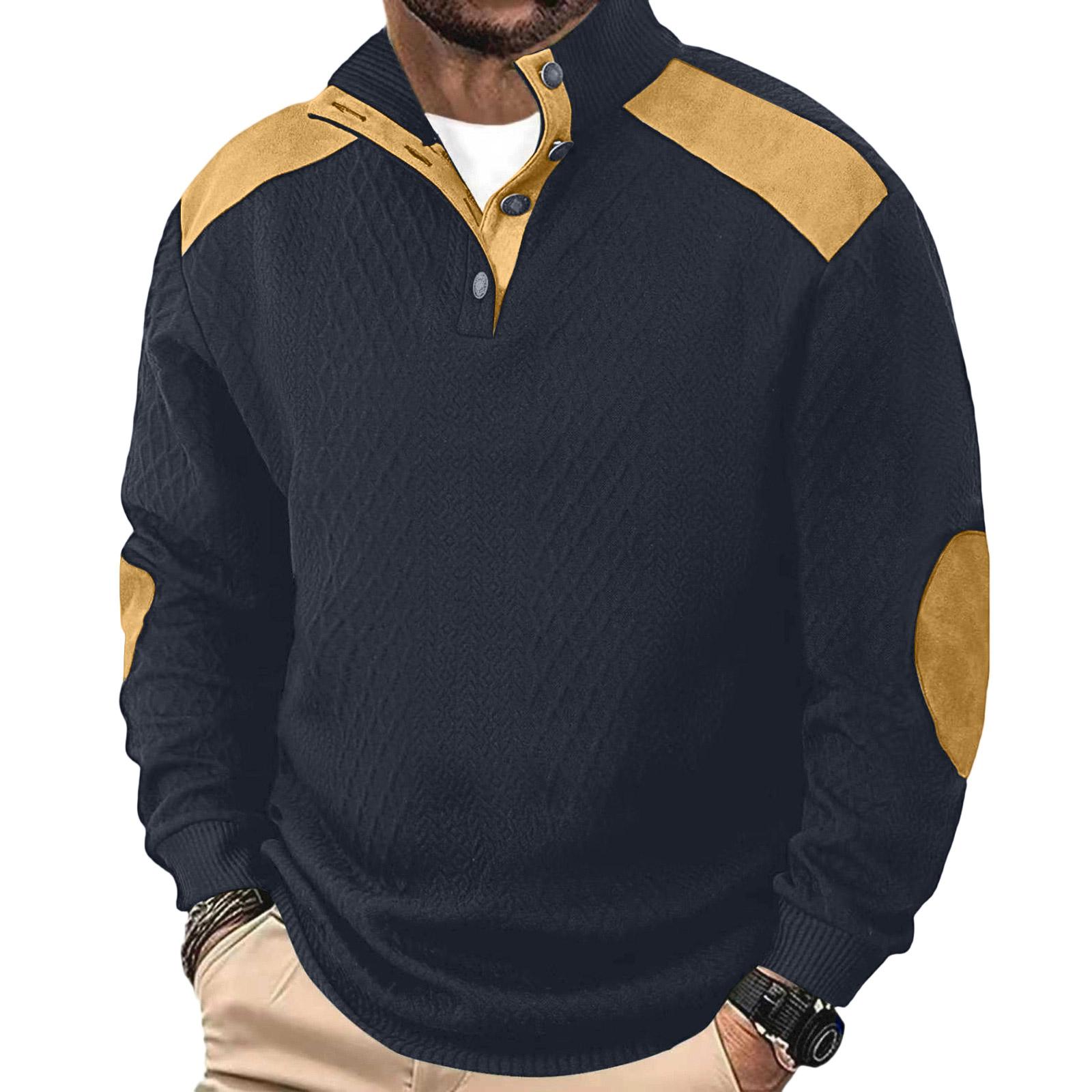 

Чоловічий Вуличний Спортивний Вільний Повсякденний Худі з довгими рукавами XL Темно-синій