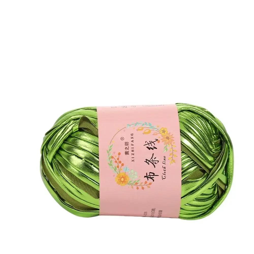 100g Ecopelle Filato da Crochet Lucido Filato per Maglia Fai-da-te Pallina di Filato per Borsa Coperta Cuscino Maglia Maglia all'Uncinetto Filato
