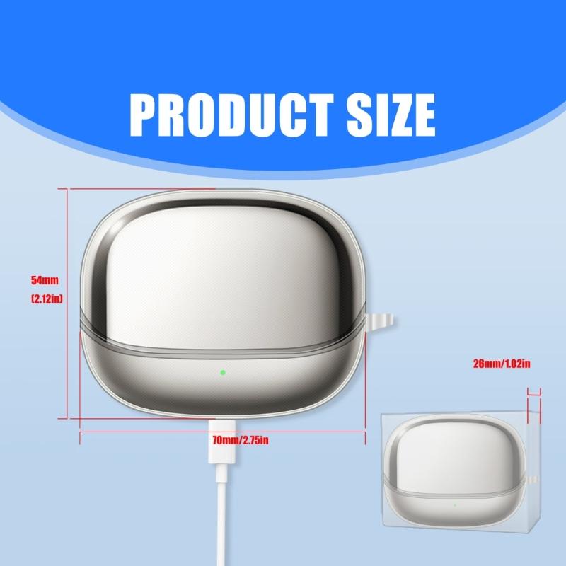 Scratchproof Carrying Case Shockproof Skin Suitable for Buds 5 Headphone Dustproof Soft Housing Washable Soft TPU Sleeve