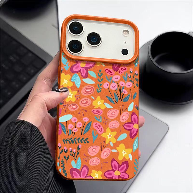 

Pink Floral Pattern For iPhone 17 Pro Max Air 16 15 14 13 TPU Soft Case Cover iPhone 13 Pro Max