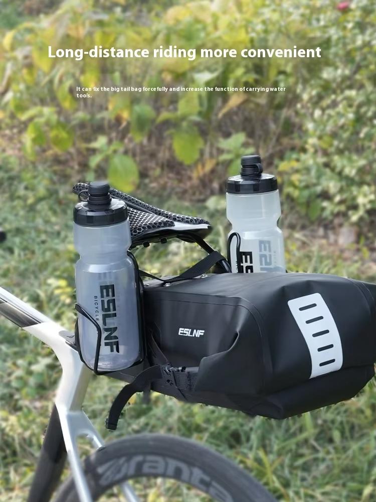 Bicycle Tail Bag Stable Rack Fixture Cycling Large Tail Bag Fixture Double Water Bottle Cradle Conversion Seat Anti-shaking