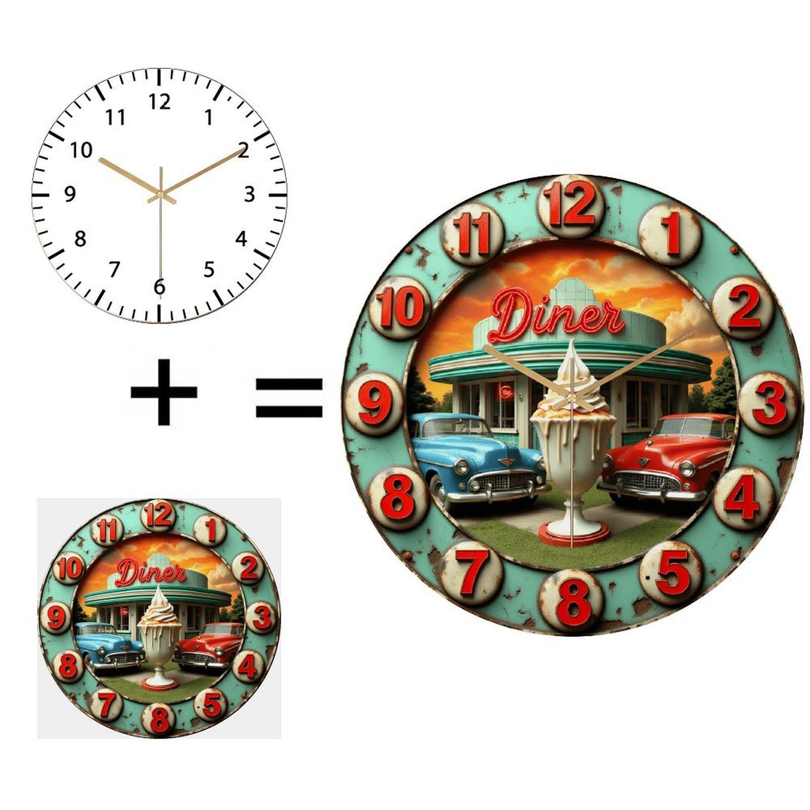 30x30cm Round Wall Clock for a Meaningful Farewell or Retirement Present (White,12 in(30.48cm))