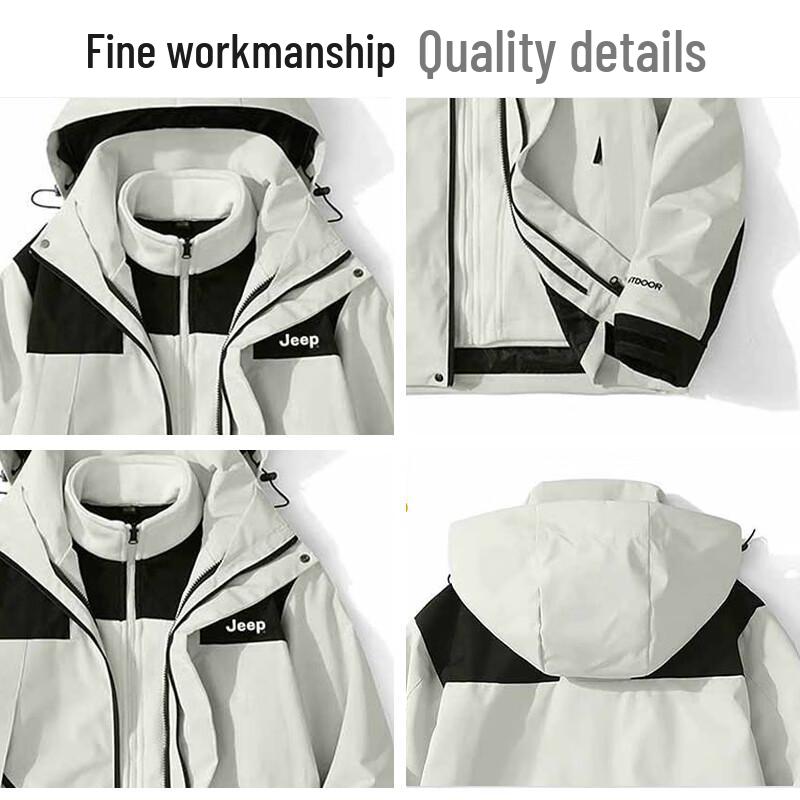 Jeep Men's 3-in-1 Outdoor Mountaineering Jacket