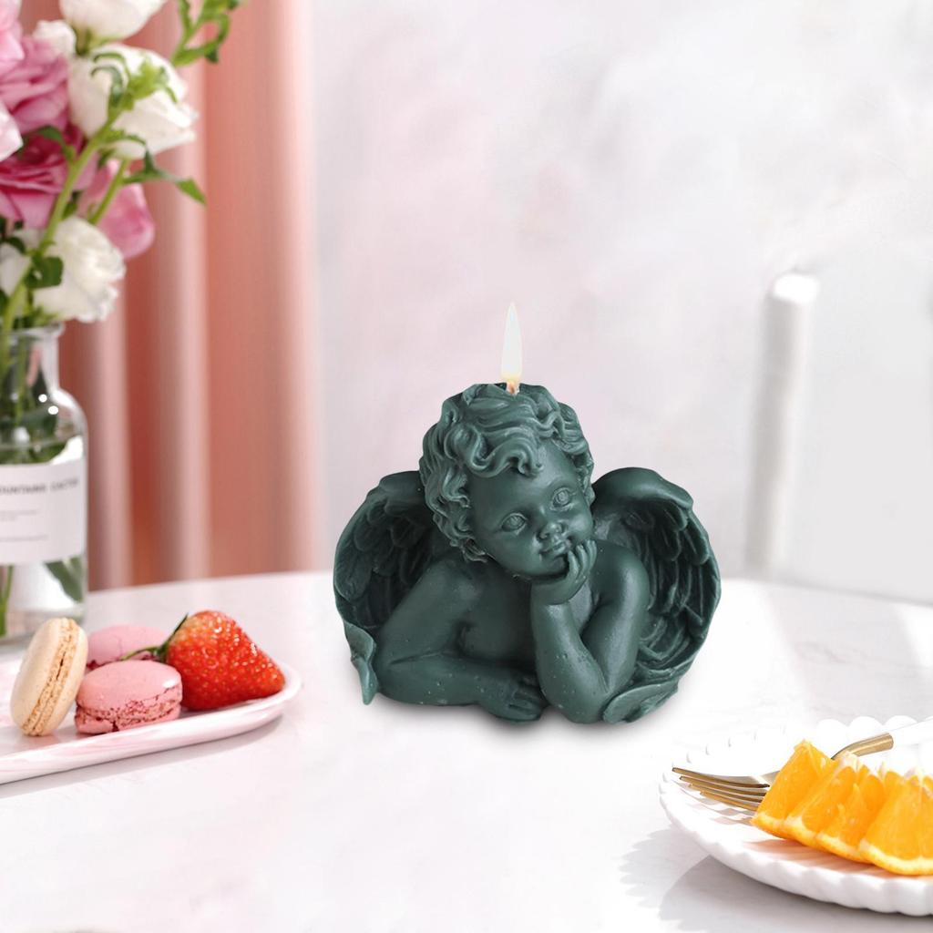 3D Cute Angel Candle Decorative Candle Bathroom Birthday Holiday Gifts 