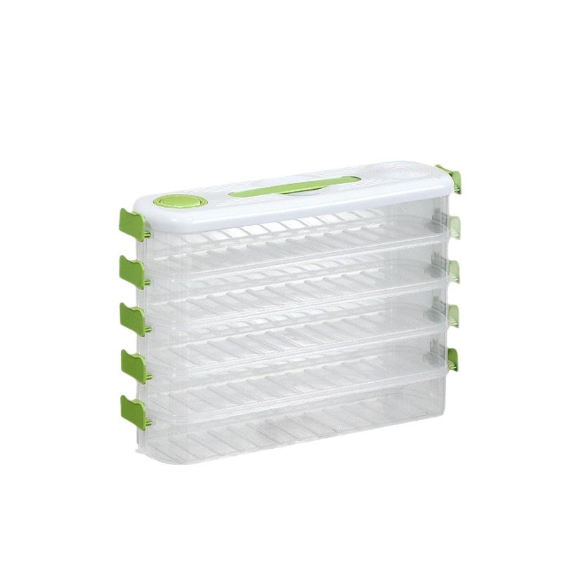 Dumpling Food-Grade Freezer Storage Box - Multi-layer Sealed Preservation for Frozen Wontons