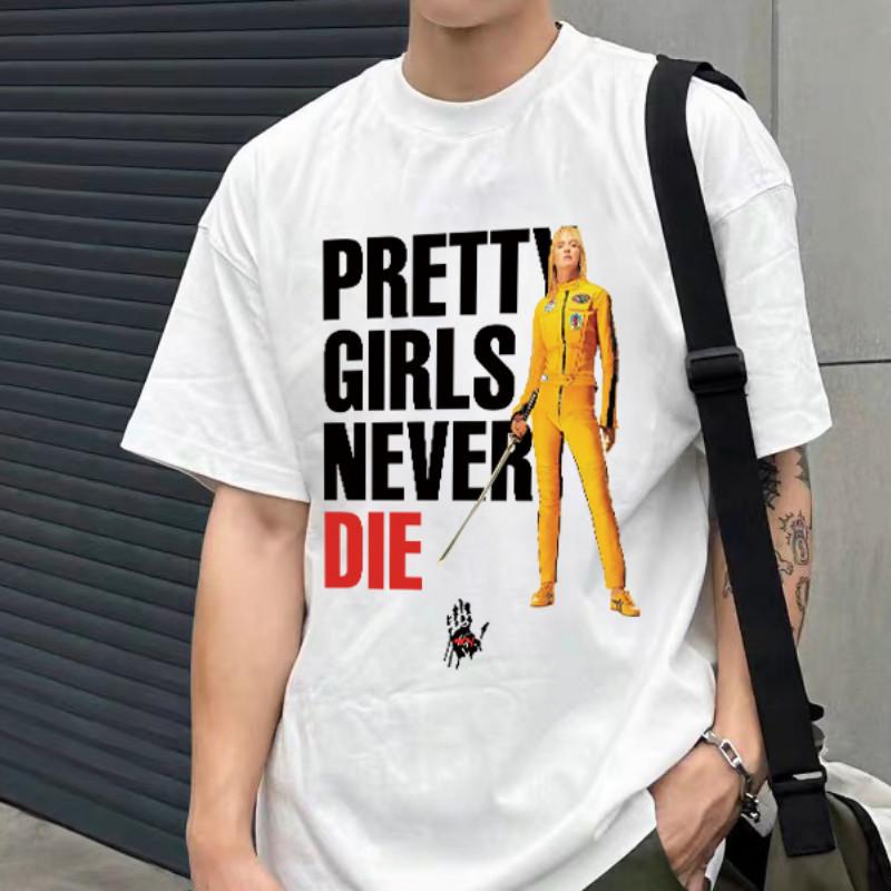 

Film-related Printed Vintage Small-neckline Men s and Women s American Retro Street Short-sleeved Shirts 5XL різнокольоровий