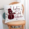 New Christmas Pillowcases for Living Room and Bedroom Printed Decoration Nordic New Throw Pillowcases