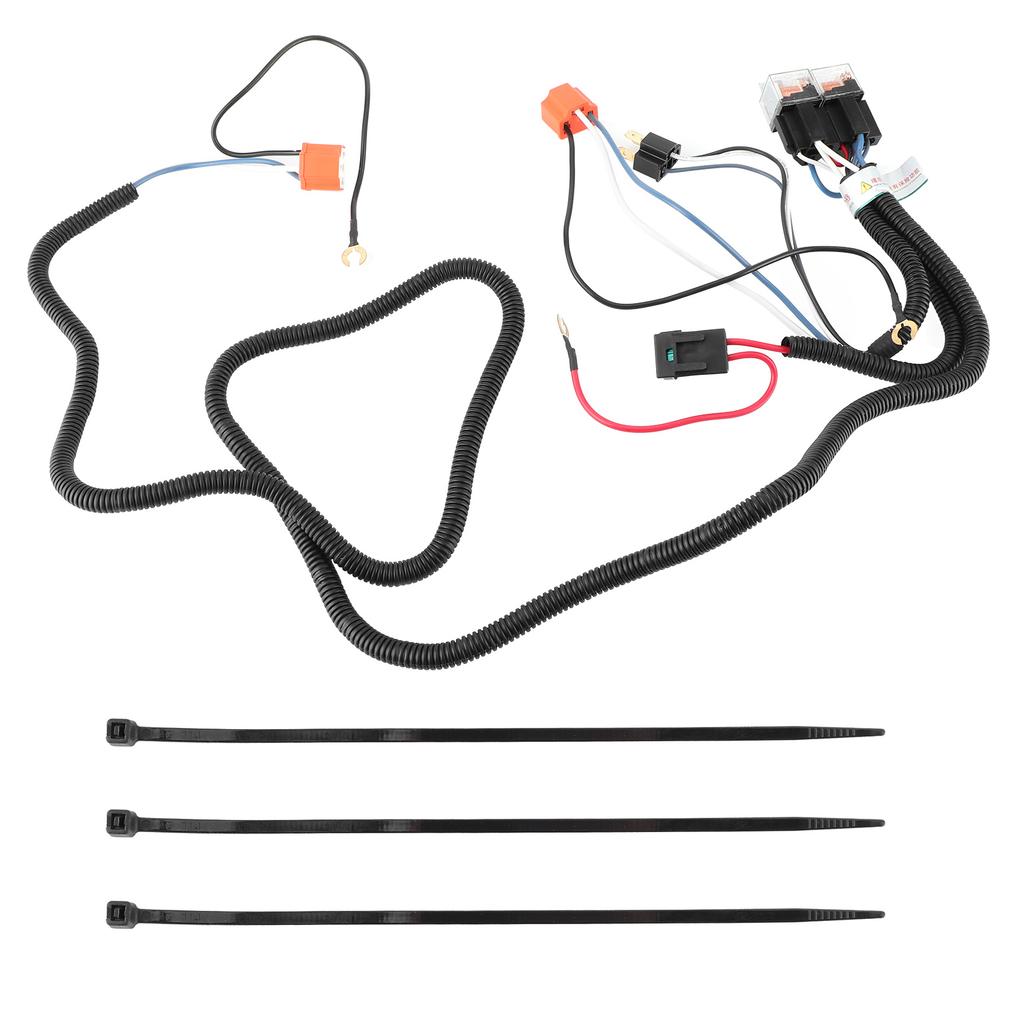 Strålkastarrele Kabelhärva Kit 2st Ljusport Strålkastarförstärkare Mörkt Ljus Ljusförstärkare 12V 40A 55W