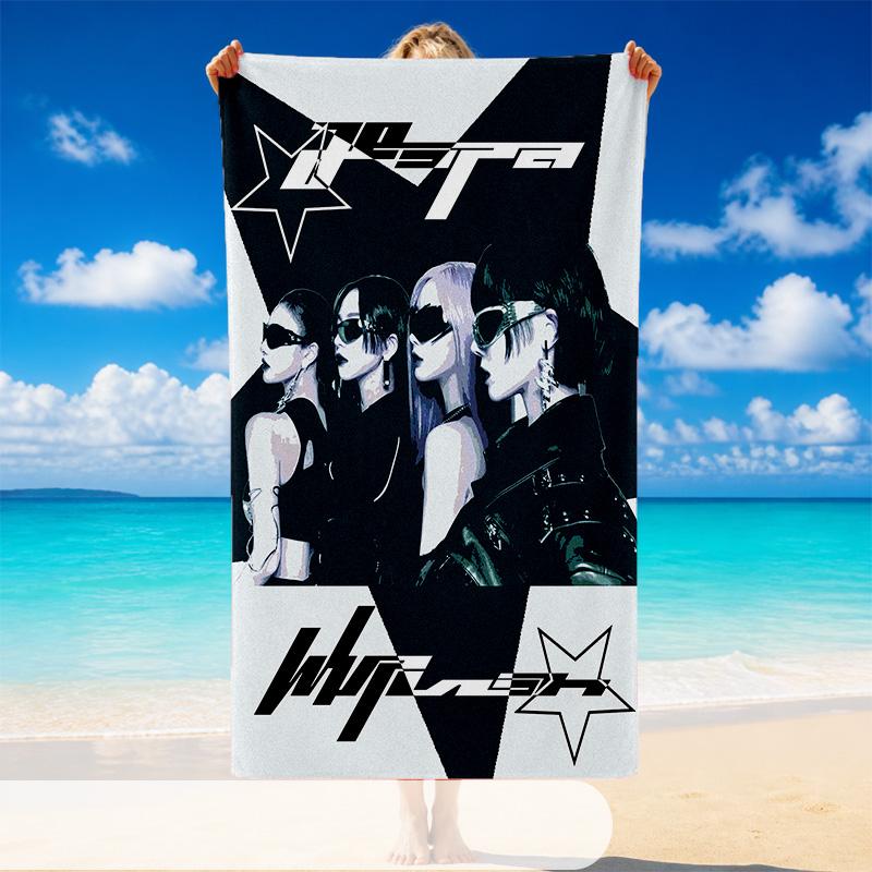 aespa Beach Towel, Soft Large Absorbent Towel For Beach Swimming Pool Travel Vacation