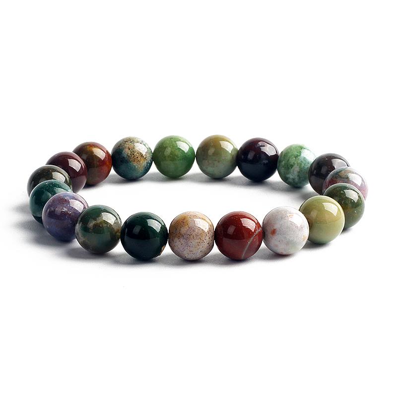 10MM Natural Stone Beads Bracelet Men 8MM Reiki Tiger Eye Agates Quartz Beaded Bracelets for Women Elastic Rope Handmade Jewelry