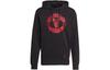 Manchester United Sweatshirts Men's Black Hooded Moderate Regular GR3893