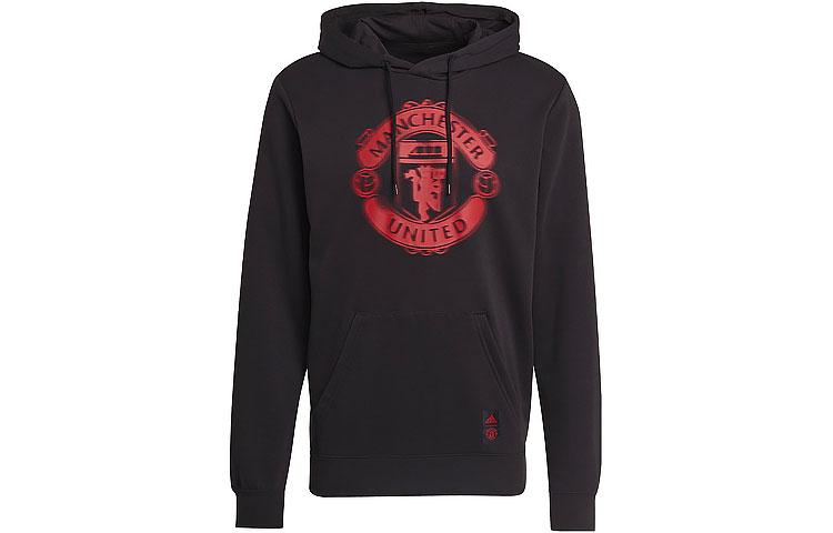 Adidas Manchester United Sweatshirts Men s Black Hooded Moderate Regular GR3893 S