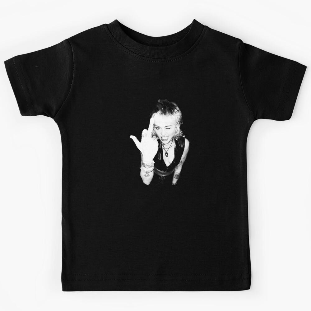 Miley Cyrus Hand Drawn Portrait Mood Kids T-Shirt 120