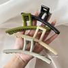 Elegant Frosted Barrette for Thick Hair - Large Shark Clip Hairpin Accessory