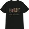 "LOVE My Soldier" Camouflage American Flag Patriotic Military T-Shirt 100% Cotton O-Neck Short