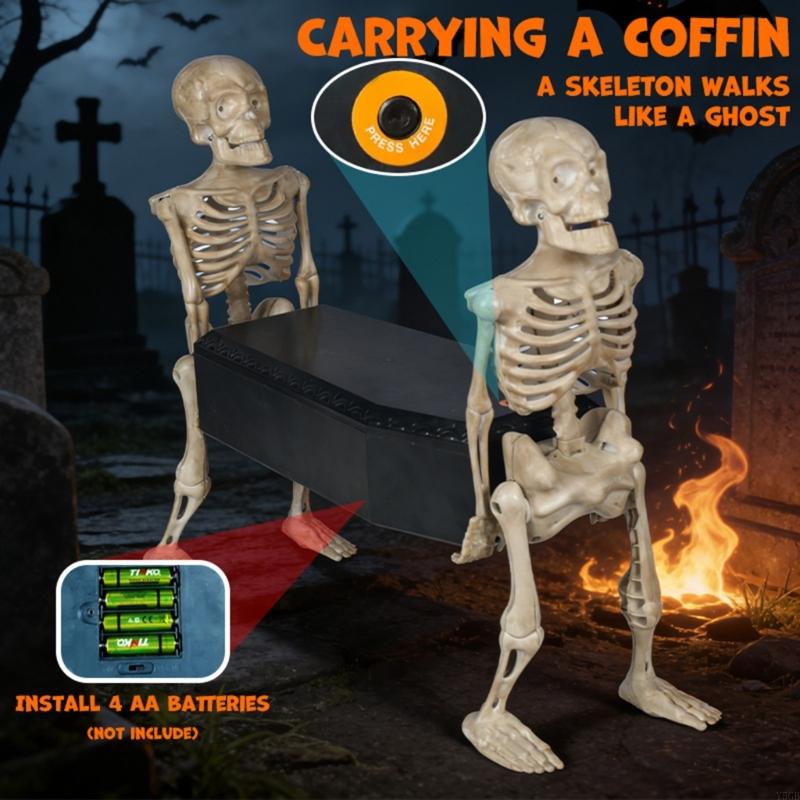 Moving Grave Diggers Skeleton Toy With