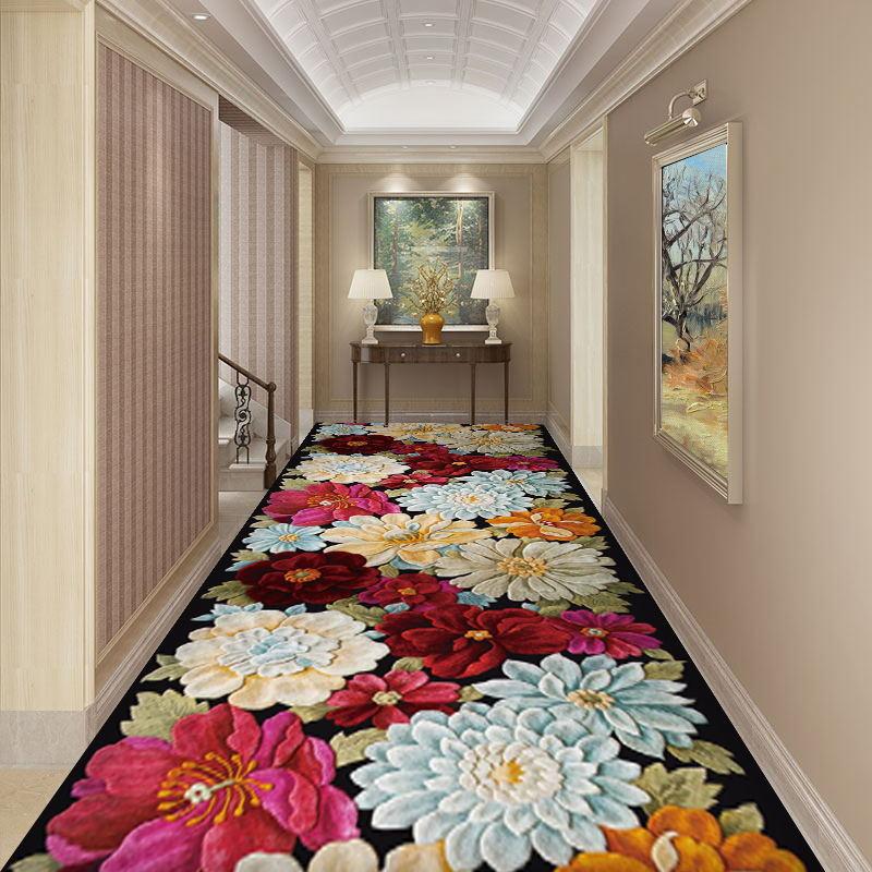 Home Living Room Hallway Persian Style Carpet Hallway Foyer Home Washable Entrance Carpet