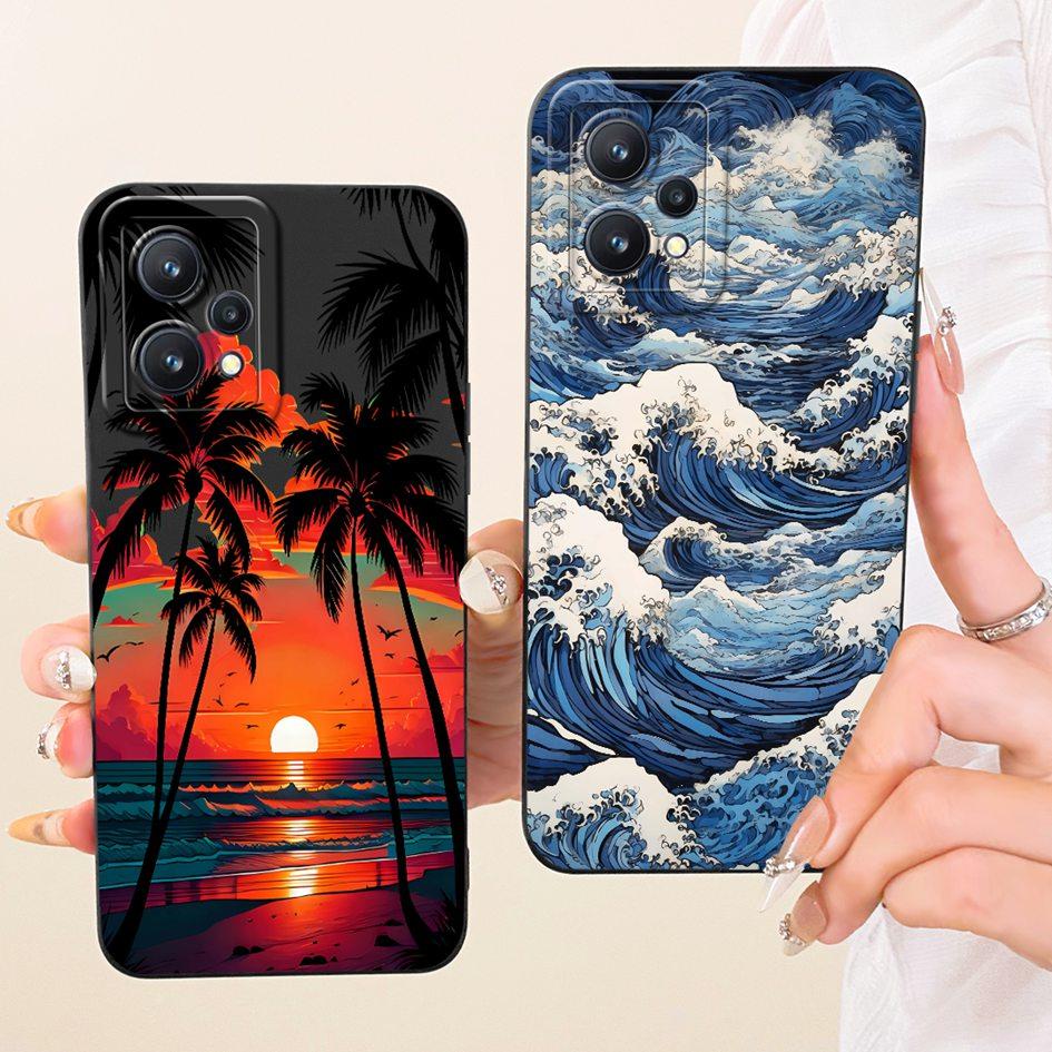 For Realme 9 Pro 5G Case Realme 9 Pro Plus Cover Luxury Painted Candy Silicone Shockproof Bumper On Realme 9 RMX3521 9Pro+ Funda