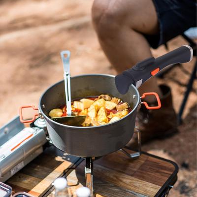Pots And Pans Detachable Handle Ergonomic Anti-Scalding Comfortable Grip Removable Pot Handle For Cookware Camping Outdoor Home