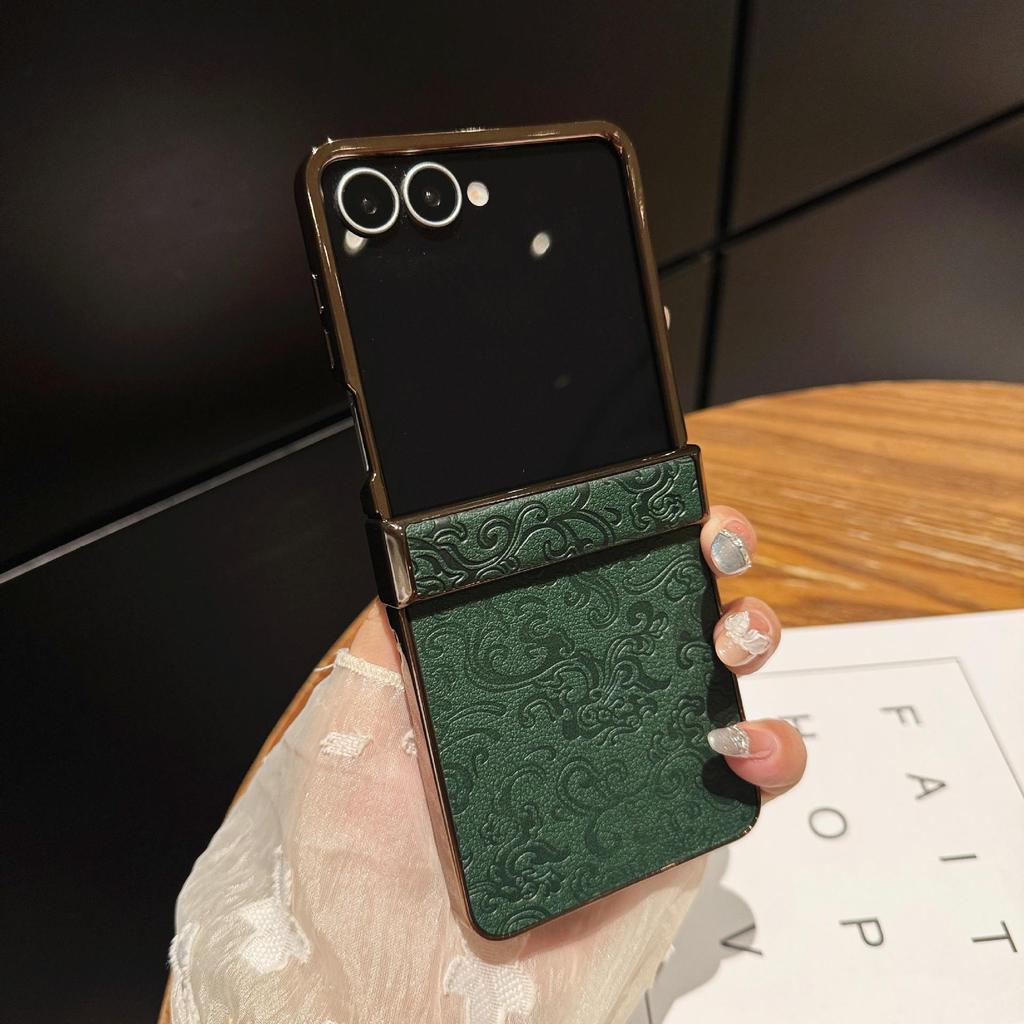 Luxury Dragon Pattern Leather Case for Samsung Z Flip 7: Premium Flip 6/5 Anti-Drop Protection