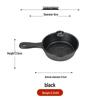 ZISIZ Mini Cast Iron Bird Design Frying Pan Set