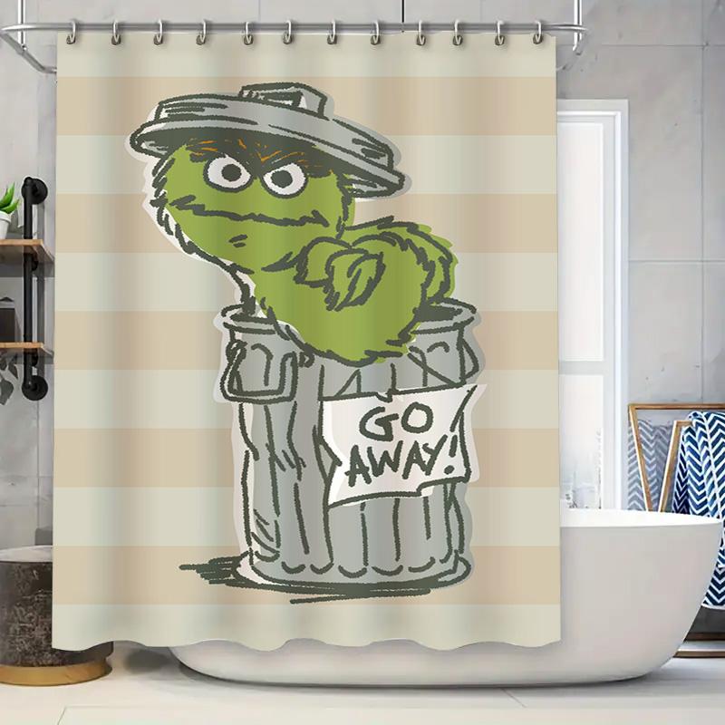 

Modern Bathroom Shower Curtain Flower Print Waterproof Washable Decorative Home Textile Customizable Size Available W60H190(CM)-1 Pcs