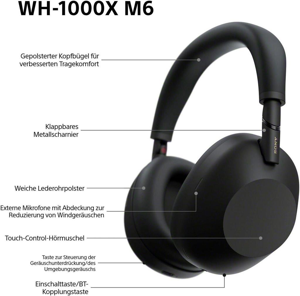 Наушники Sony WH-1000XM6 Gojischwarz