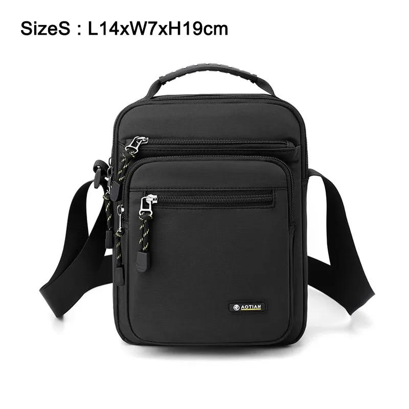 

Men Casual Small Handbag Waterproof Nylon Crossbody Bags 12inch Men s Business Office Messenger Bag Shoulder Flap Bag XA33C