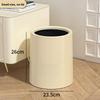 Nordic Double Layer Round Tra Can for Office Living Room Bedroom Kitchen Batoom Simple Creative Home Use Waste Bin