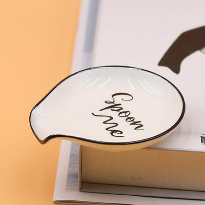 Multipurpose Ceramic Spoon Rest Pad White Spoon Holder Spoon Holder Kitchen Utensils Tableware Spoon Holder Spoon