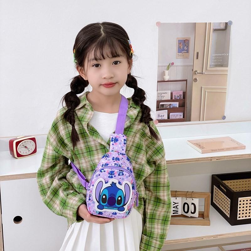 Single Pattern Children Shoulder Crossbody Chest Bag Fashion Gift Cute