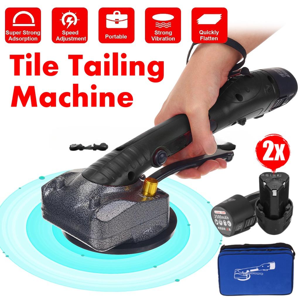 1000W 80x80cm Vibrator für Fliesen Verfliesen Putzen Maschine Fliesenlegen mit 2500mAh Akku Automatischer Bodenrüttler