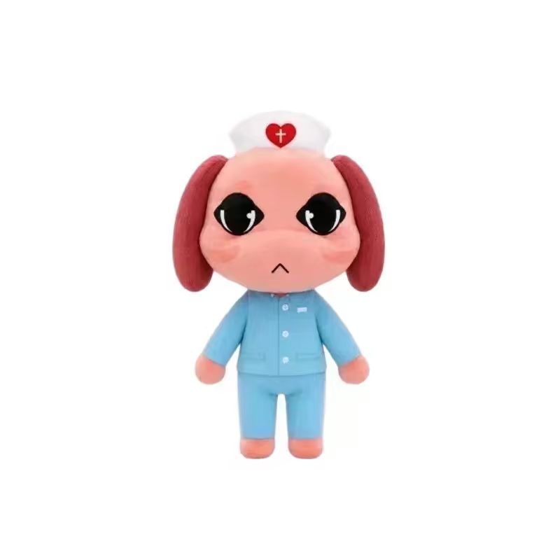 Horror Dierenziekenhuis Blauwe Hond Pluche Speelgoed Zachte Knuffelpop Cartoon Figuur Verzamelaar Voor Volwassen Fans Woondecoratie Knuffelcadeau